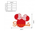 Mini Mouse Customized Name Wall Decals Baby Nursery Name Stickers